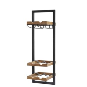 Decant Wine Rack with Glass Holders