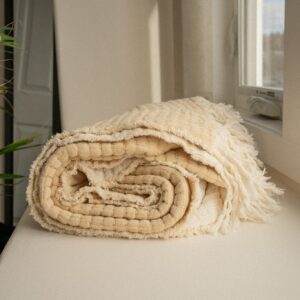 Kantha Stitch Throw Blanket